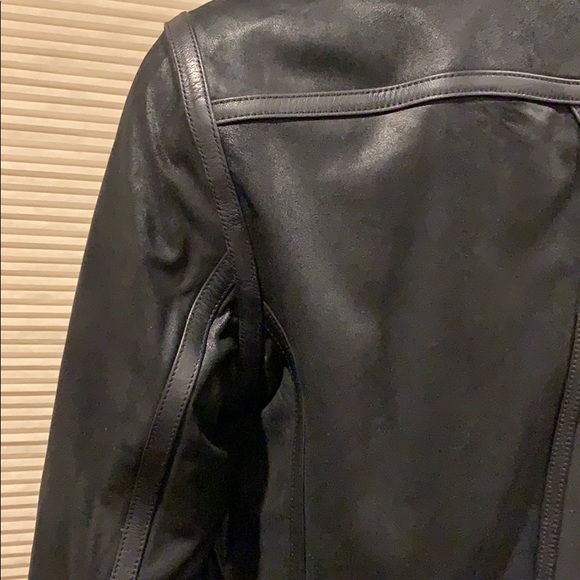 John Varvatos men’s leather racer jacket size L - Picture 8 of 14